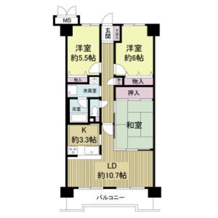 CASSIA南住吉の物件間取画像